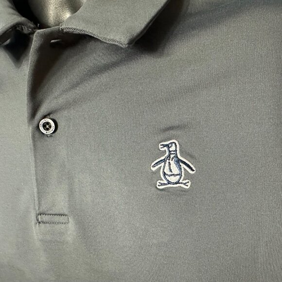 Original Penguin NWOT by Munsingwear Men's Gray Athletic/Golf Polo Shirt - Picture 7 of 8